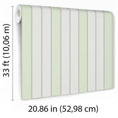 VEER DECOR Sculpted Panel Stripe Wallpaper Stripes Transitional green  Wallpaper - VRMB007-1062