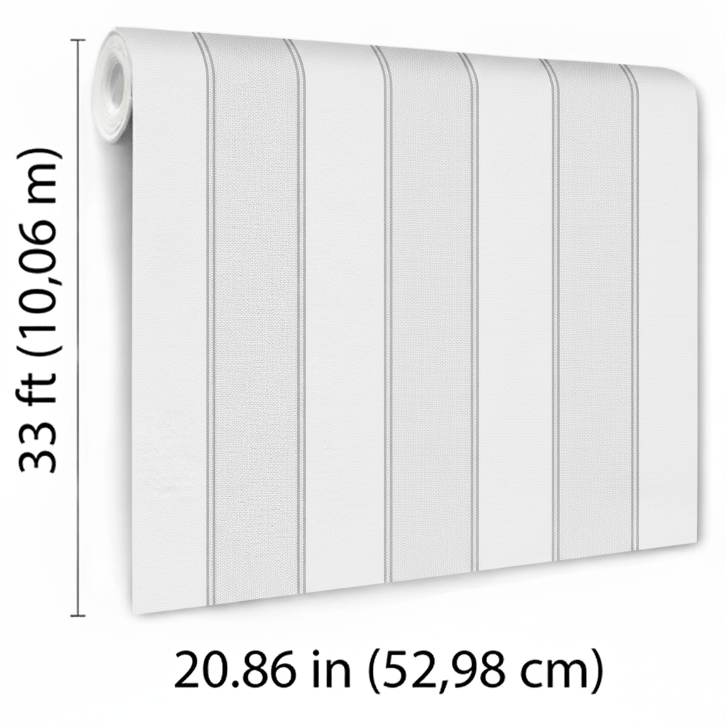 VEER DECOR Sculpted Panel Stripe Wallpaper Stripes Transitional grey  Wallpaper - VRMB010-1062
