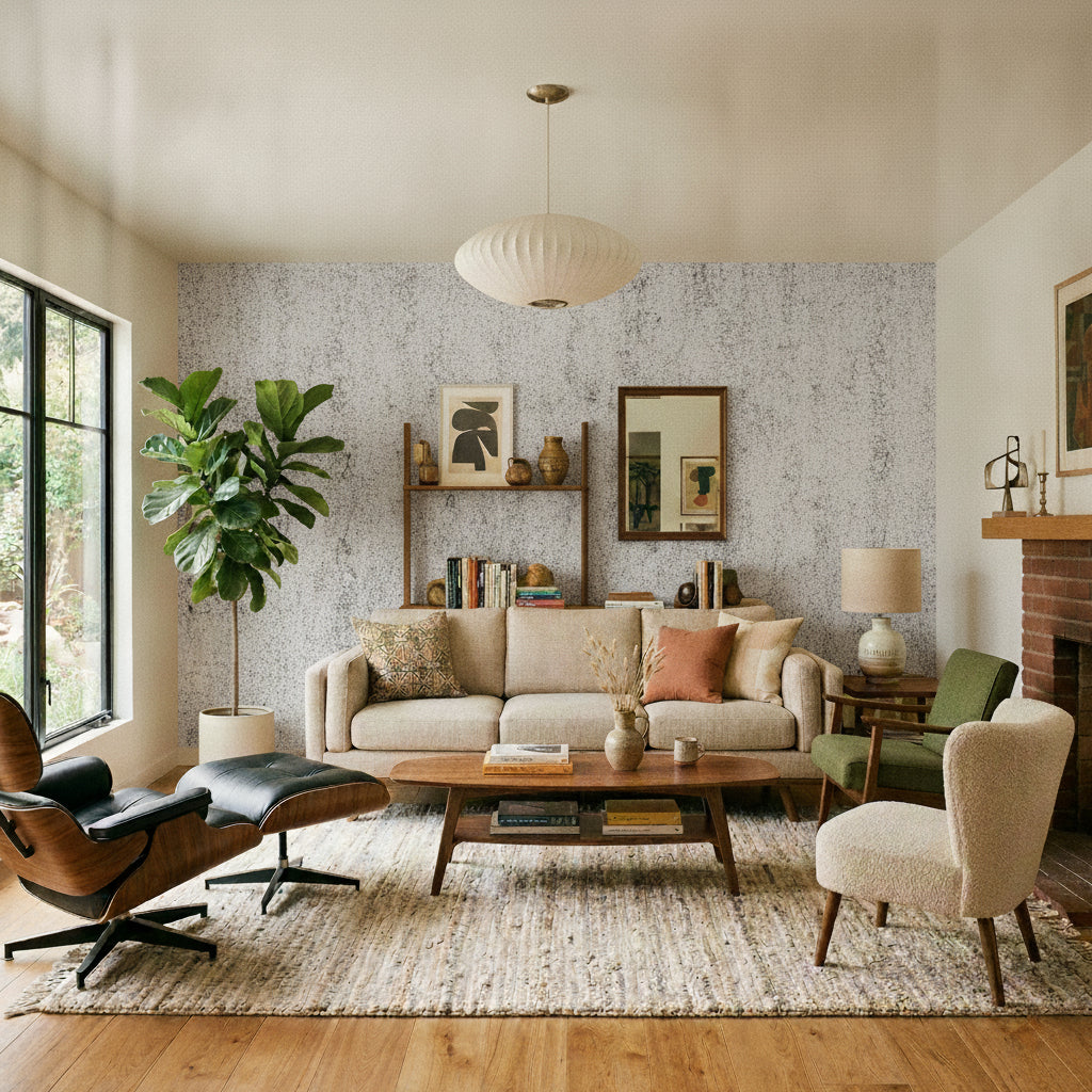 VEER DECOR Venetian Stucco Wallpaper Texture Transitional dark grey  Wallpaper - VRMB134-1060