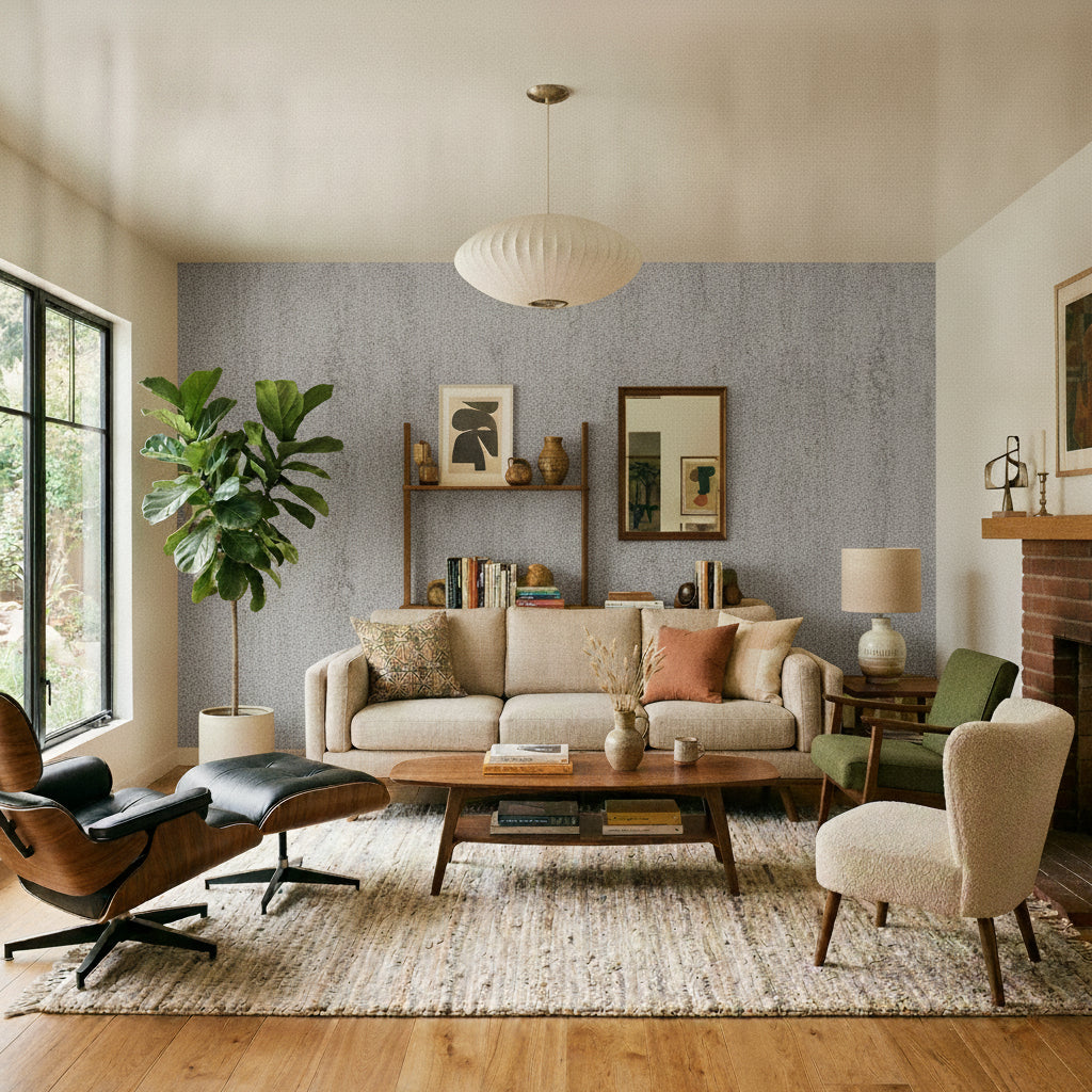 VEER DECOR Venetian Stucco Wallpaper Texture Transitional anthracite  Wallpaper - VRMB147-1060