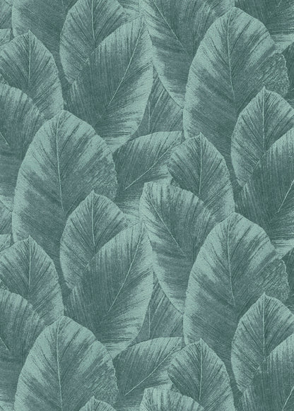 VEER DECOR Etched Palm Canopy Wallpaper Tropical; Botanical Transitional green  Wallpaper - VRMB207-1060