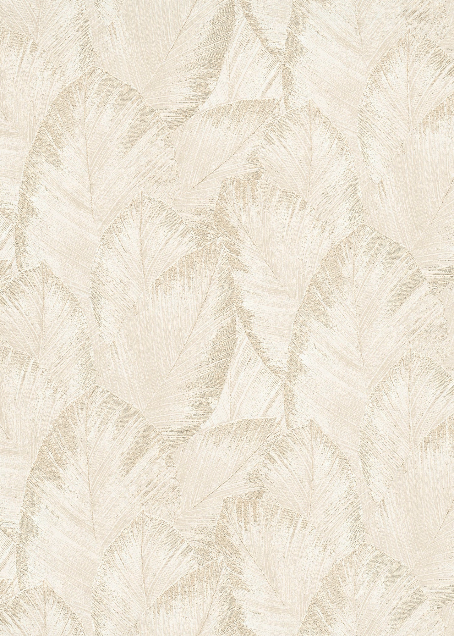 VEER DECOR Etched Palm Canopy Wallpaper Tropical; Botanical Transitional cream  Wallpaper - VRMB214-1060