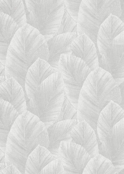 VEER DECOR Etched Palm Canopy Wallpaper Tropical; Botanical Transitional light grey  Wallpaper - VRMB231-1060