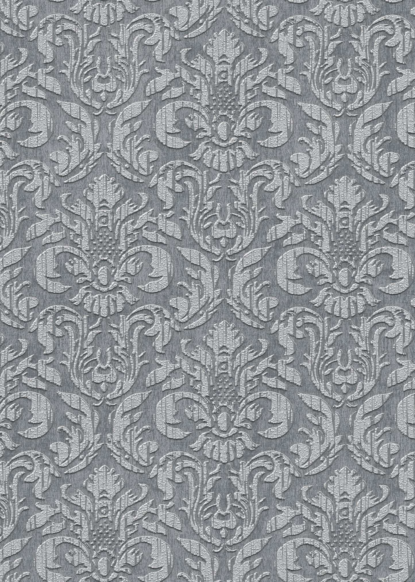VEER DECOR Sculpted Damask Wallpaper Damask Traditional anthracite  Wallpaper - VRMB447-1060