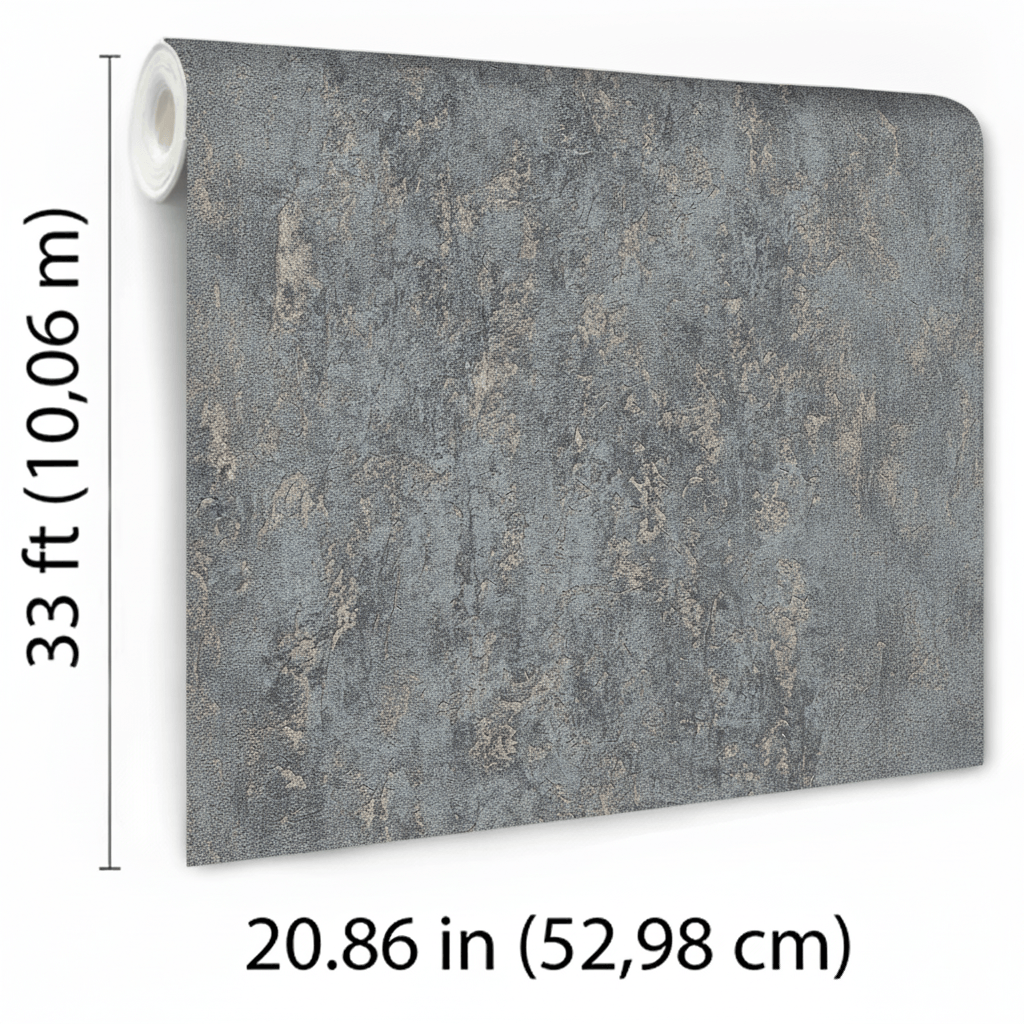 VEER DECOR Weathered Fresco Wallpaper Texture Transitional anthracite  Wallpaper - VRMB547-1060
