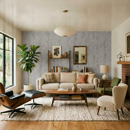 VEER DECOR Weathered Fresco Wallpaper Texture Transitional anthracite  Wallpaper - VRMB547-1060