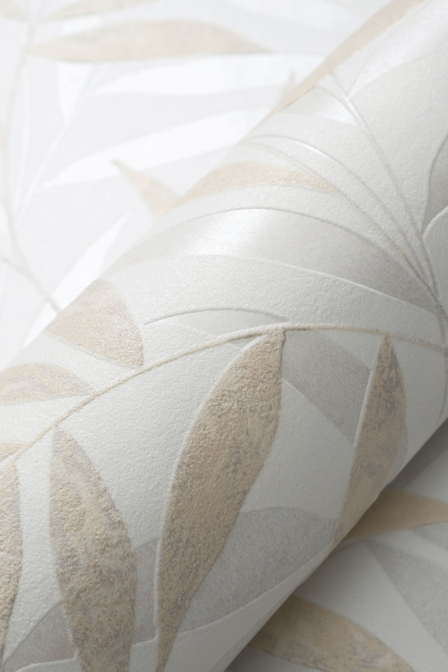 VEER DECOR Raised Bamboo Leaf Wallpaper  Tropical; Botanical Transitional beige  Wallpaper - VRMB702-1060