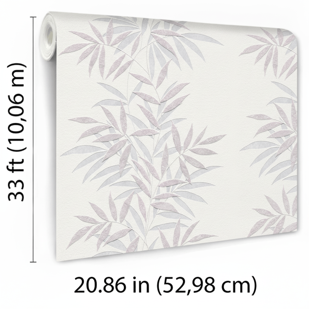 VEER DECOR Raised Bamboo Leaf Wallpaper  Tropical; Botanical Transitional pink  Wallpaper - VRMB705-1060