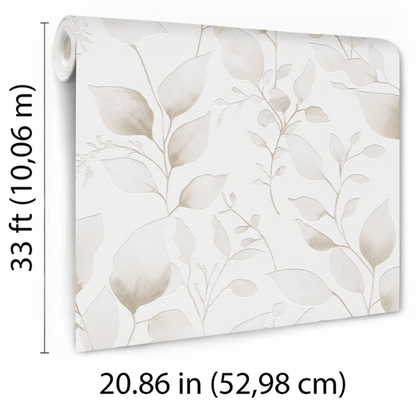 VEER DECOR Ethereal Vinen Wallpaper Botanical Transitional brown  Wallpaper - VRMB711-1057