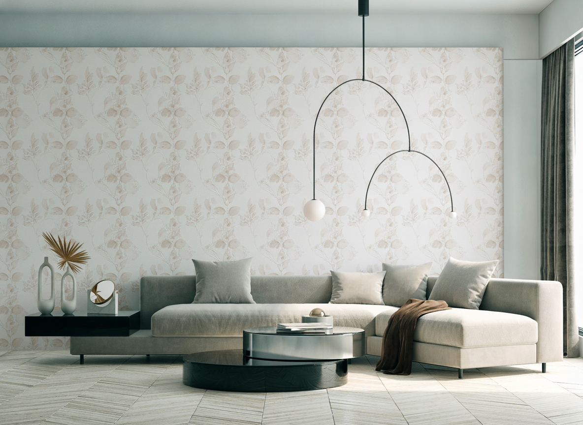 VEER DECOR Ethereal Vinen Wallpaper Botanical Transitional brown  Wallpaper - VRMB711-1057