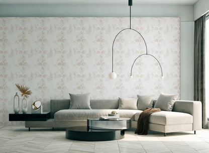VEER DECOR Ethereal Vinen Wallpaper Botanical Transitional brown  Wallpaper - VRMB711-1057