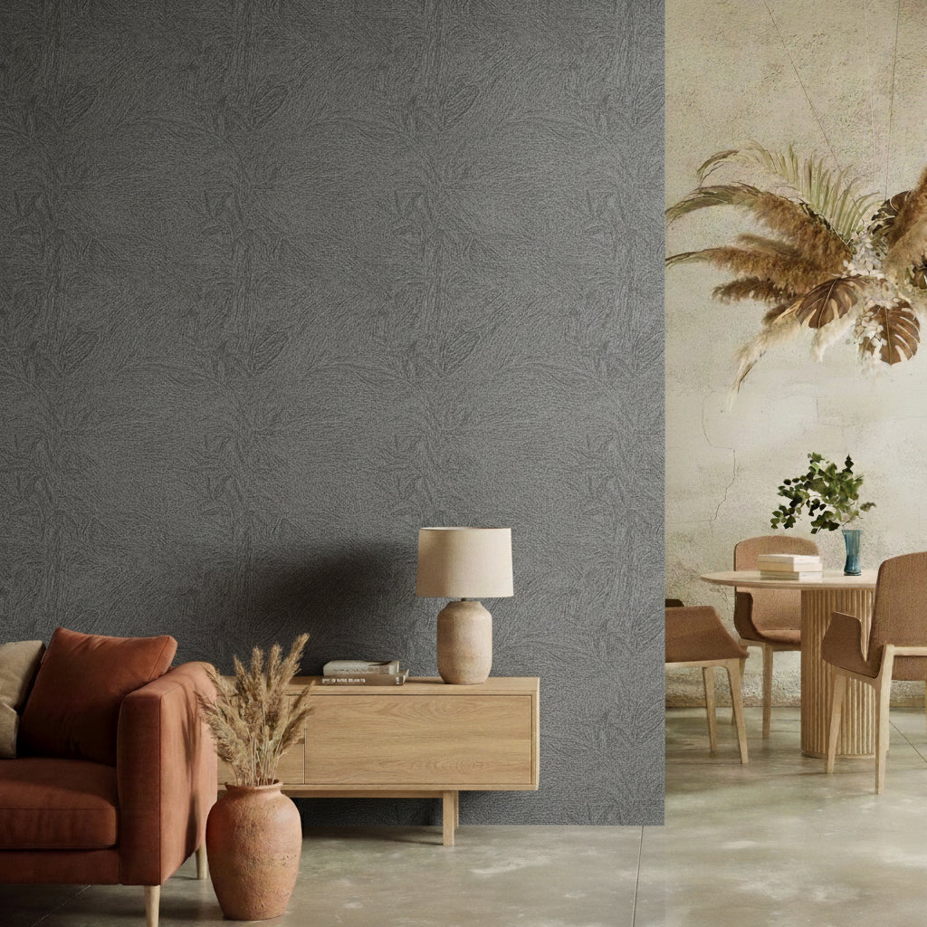 VEER DECOR Sculpted Whispering Dunes Wallpaper  Texture Transitional anthracite  Wallpaper - VRMB847-1060