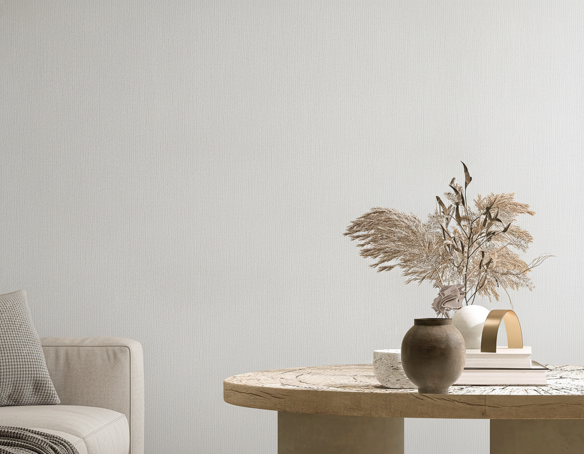 VEER DECOR Sculpted Vertical Reed Wallpaper Texture Transitional white  Wallpaper - VRMB901-1060