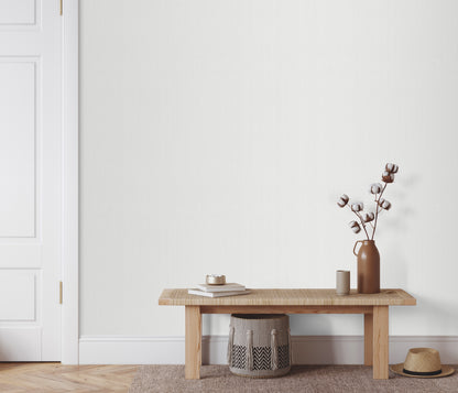 VEER DECOR Fine Vertical Linen Texture Wallpaper Texture Transitional white  Wallpaper - VRPH001-1059