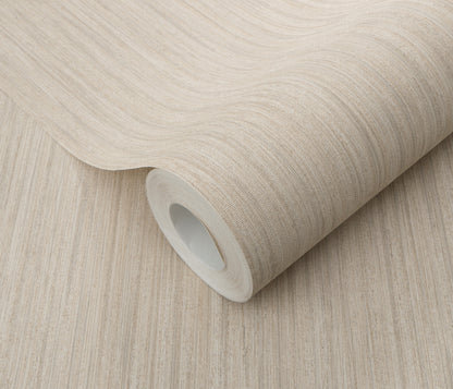 VEER DECOR Fine Vertical Linen Texture Wallpaper Texture Transitional beige  Wallpaper - VRPH002-1059