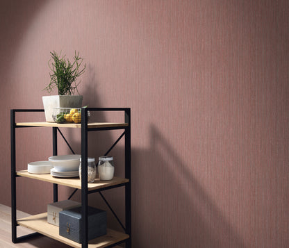 VEER DECOR Fine Vertical Linen Texture Wallpaper Texture Transitional red  Wallpaper - VRPH006-1059