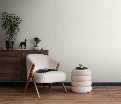 VEER DECOR Fine Vertical Linen Texture Wallpaper Texture Transitional cream  Wallpaper - VRPH014-1059