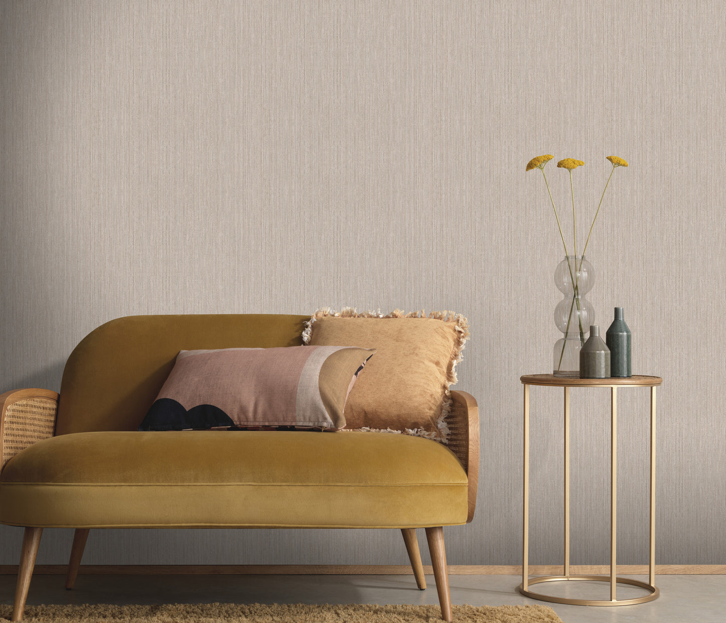 VEER DECOR Fine Vertical Linen Texture Wallpaper Texture Transitional hazel  Wallpaper - VRPH032-1059