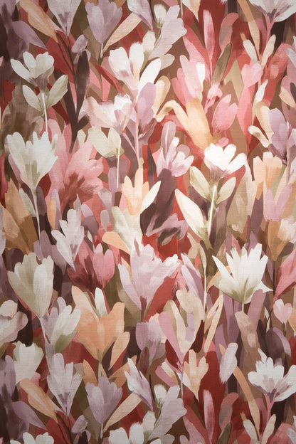 VEER DECOR Sylvan Blooms Wallpaper Floral Transitional red  Wallpaper - VRPH606-1058