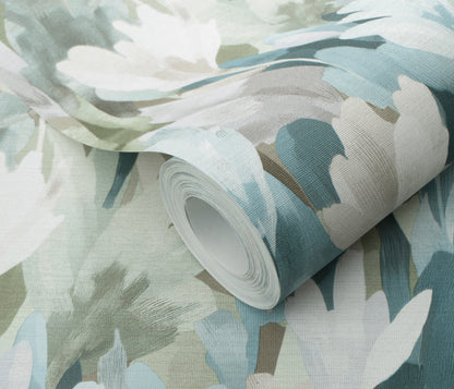 VEER DECOR Sylvan Blooms Wallpaper Floral Transitional green  Wallpaper - VRPH607-1058