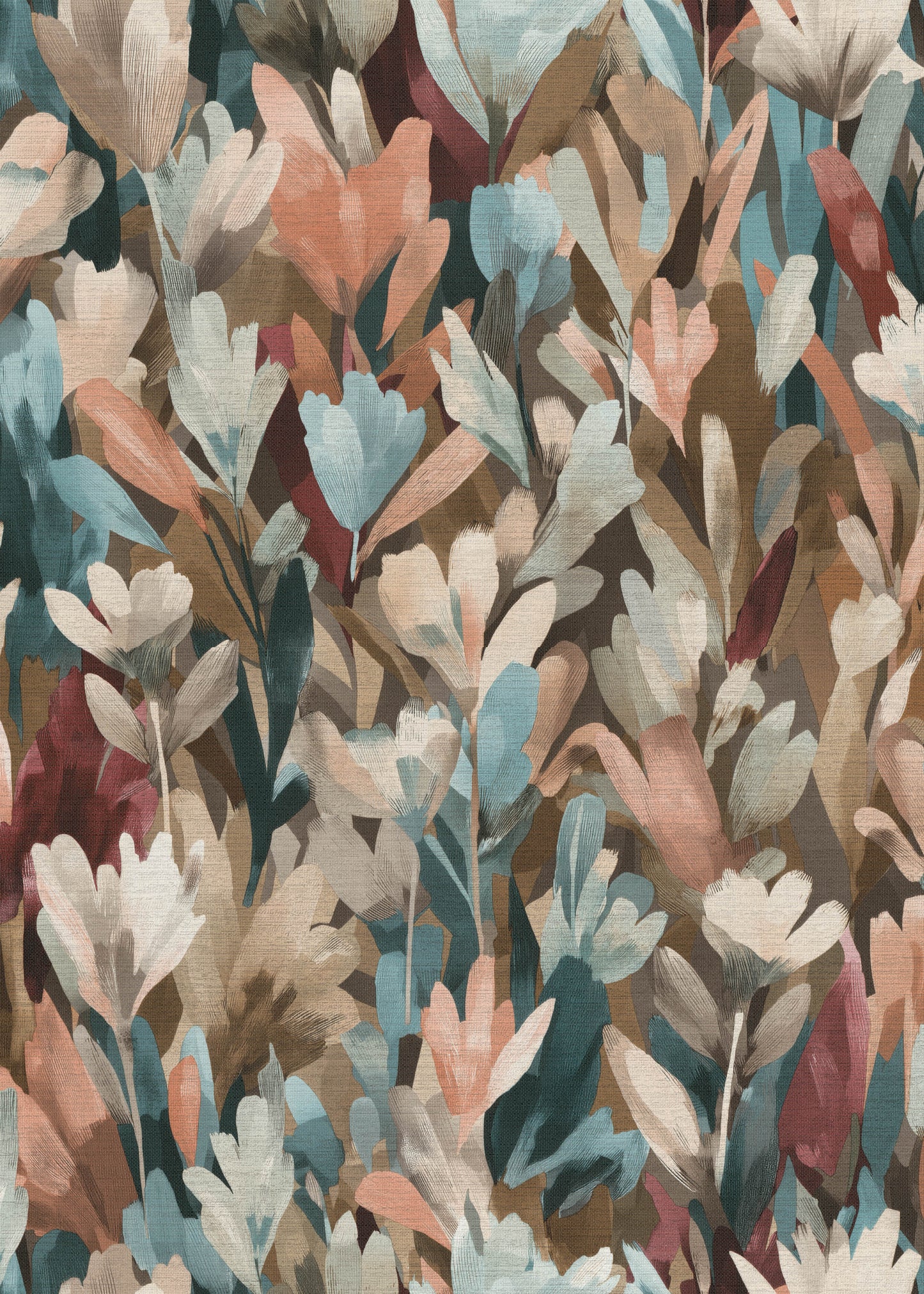 VEER DECOR Sylvan Blooms Wallpaper Floral Transitional brown  Wallpaper - VRPH611-1058
