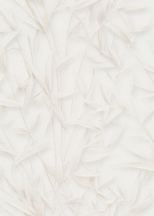 VEER DECOR Sylvan Bamboo Fronds Wallpaper Tropical; Botanical Transitional beige  Wallpaper - VRPH702-1058