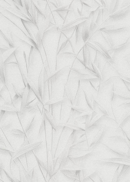 VEER DECOR Sylvan Bamboo Fronds Wallpaper Tropical; Botanical Transitional light grey  Wallpaper - VRPH731-1058