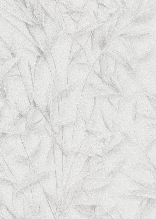VEER DECOR Sylvan Bamboo Fronds Wallpaper Tropical; Botanical Transitional light grey  Wallpaper - VRPH731-1058