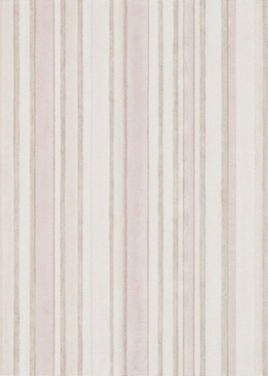 VEER DECOR Soft Watercolor Stripe Wallpaper Stripes Transitional pink  Wallpaper - VRPH805-1058