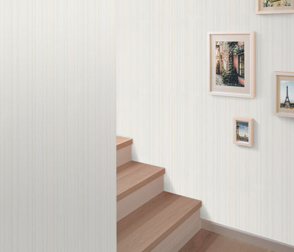 VEER DECOR Soft Watercolor Stripe Wallpaper Stripes Transitional cream  Wallpaper - VRPH814-1058