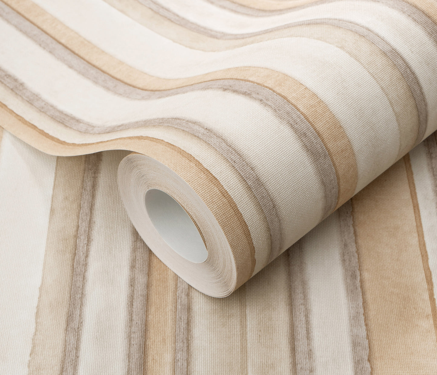 VEER DECOR Soft Watercolor Stripe Wallpaper Stripes Transitional hazel  Wallpaper - VRPH832-1058