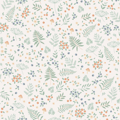 VEER DECOR Bramble & Bloom Blue Wallpaper Kids;,Nurseries Kids Rooms, Nurseries Blue  Wallpaper - VRSD01-66
