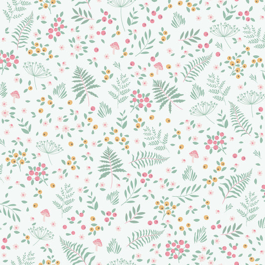 VEER DECOR Bramble & Bloom Pink Wallpaper Kids;,Nurseries Kids Rooms, Nurseries Pink  Wallpaper - VRSD03-66