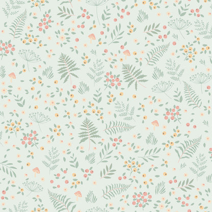 VEER DECOR Bramble & Bloom Green Wallpaper Kids;,Nurseries Kids Rooms, Nurseries Green  Wallpaper - VRSD04-66