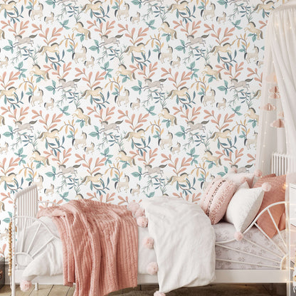 VEER DECOR Enchanted Unicorns Green Wallpaper Kids;,Nurseries Kids Rooms, Nurseries Green  Wallpaper - VRSD04-96