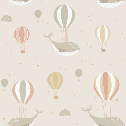 VEER DECOR Celestial Sea Beige Wallpaper Kids;,Nurseries Kids Rooms, Nurseries Beige  Wallpaper - VRSD07-62