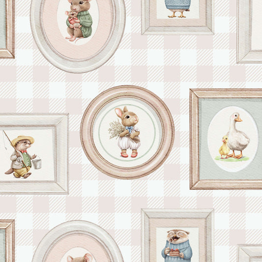 VEER DECOR Woodland Gallery Beige Wallpaper Kids;,Nurseries Kids Rooms, Nurseries Beige  Wallpaper - VRSD07-67
