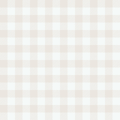 VEER DECOR Heritage Gingham Beige Wallpaper Kids;,Nurseries Kids Rooms, Nurseries Beige  Wallpaper - VRSD07-68