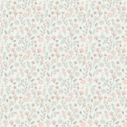 VEER DECOR Blushed Meadow Green Wallpaper Kids;,Nurseries Kids Rooms, Nurseries Green  Wallpaper - VRSD24-83
