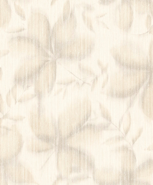 VEER DECOR Vellum Leaf Cream Wallpaper Floral Transitional  Cream  Wallpaper - VRTN60-290