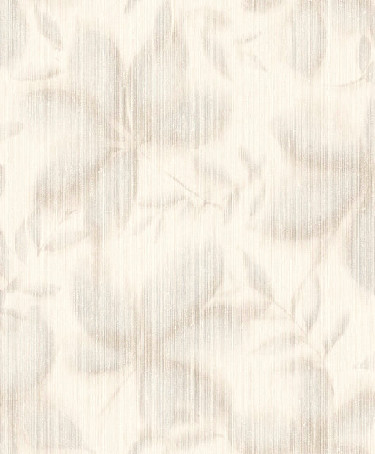 VEER DECOR Vellum Leaf Beige Wallpaper Floral Transitional  Beige  Wallpaper - VRTN61-290