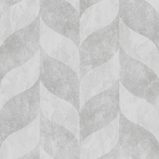 VEER DECOR Harlow Geo Grey Wallpaper Geometric; Stripe; Chevron Transitional; Traditional Grey  Wallpaper - VRVZ409-92