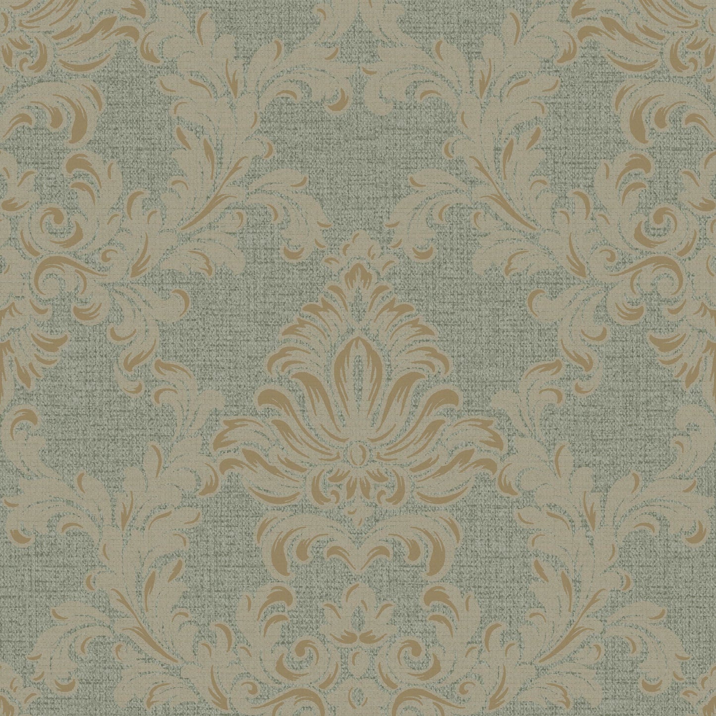 VEER DECOR Venezia Damask Green Wallpaper Floral Traditional Green  Wallpaper - VRVZ904-91
