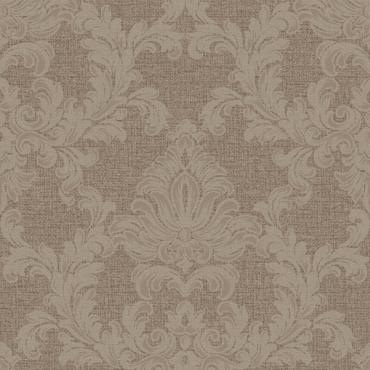 VEER DECOR Venezia Damask Taupe Wallpaper Floral Traditional Taupe  Wallpaper - VRVZ908-91