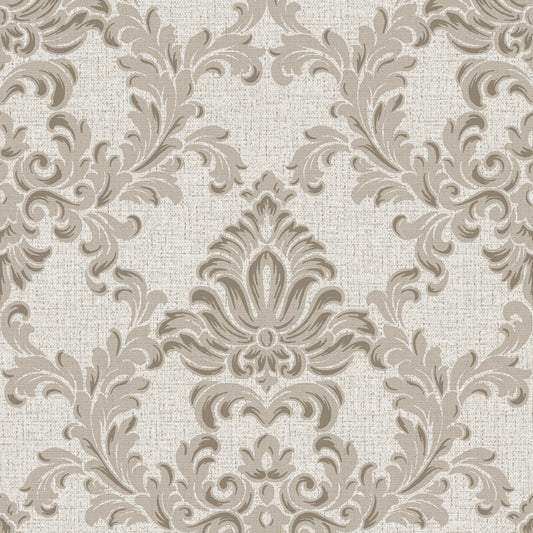 VEER DECOR Venezia Damask Grey Wallpaper Floral Traditional Grey  Wallpaper - VRVZ909-91