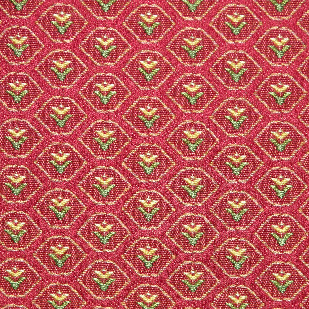 SCALAMANDRE OUTLET  FABRIC DEMI  FABRIC RED   - VW 04200155 NEW SKU # VW01550420