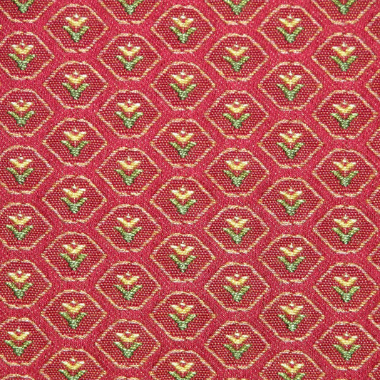 SCALAMANDRE OUTLET  FABRIC DEMI  FABRIC RED   - VW 04200155 NEW SKU # VW01550420