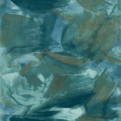 CLARKE AND CLARKE ASTRATTO PRINT--ABSTRACT-TEXTURE TEAL,BLUE,   - W0163/03.CAC.0