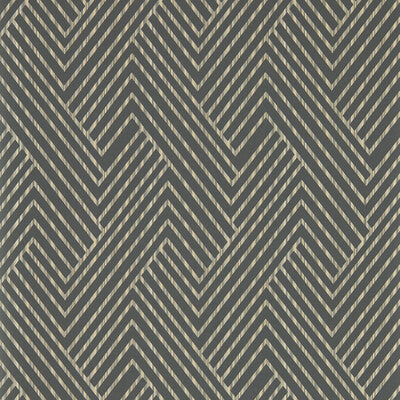 CLARKE AND CLARKE GRASSETTO PRINT--GEOMETRIC-STRIPES CHARCOAL,BEIGE,   - W0181/01.CAC.0