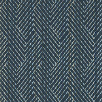 CLARKE AND CLARKE GRASSETTO PRINT--GEOMETRIC-STRIPES BLACK,LIGHT BLUE,BEIGE   - W0181/04.CAC.0